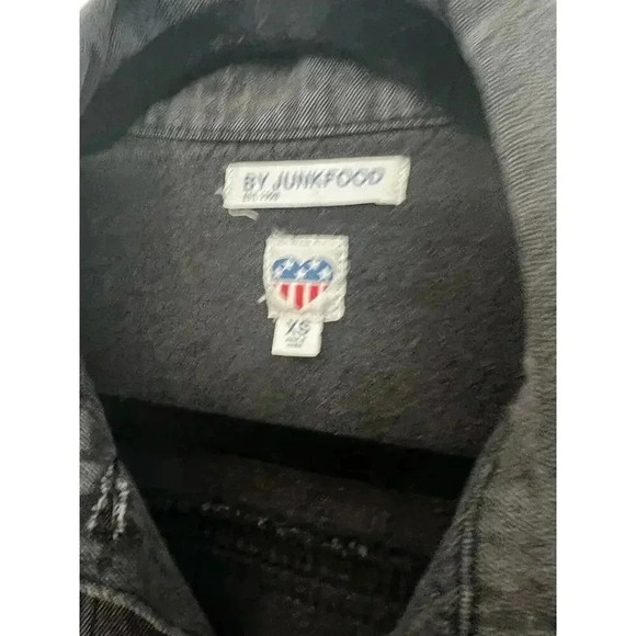 By junk food denim jacket xs def leapord - Picture 3 of 4